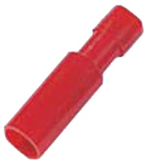 INTERCABLE TOOLS - Innesto cilindrico femmina tutto isolato 0,5-1mm² Ø4mm rosso, PA