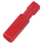 INTERCABLE TOOLS - Innesto cilindrico femmina tutto isolato 0,5-1mm² Ø4mm rosso, PA