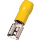 INTERCABLE TOOLS - Innesto femmina giallo 6,3x0,8 isolato PC