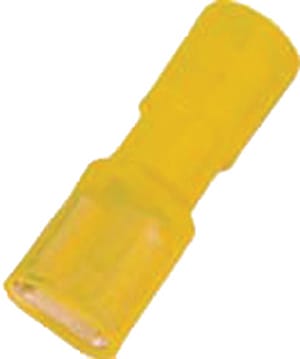 INTERCABLE TOOLS - Innesto femmina tutto isolato 4-6mm² 6,3x0,8 giallo, PA