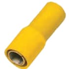 INTERCABLE TOOLS - Innesto cilindrico femmina isolato 4-6mm² Ø5mm giallo