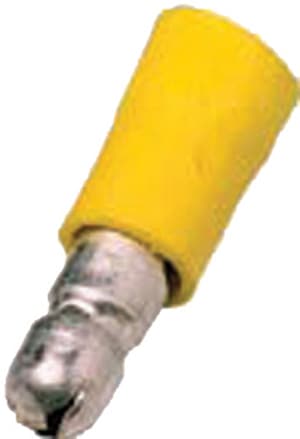 INTERCABLE TOOLS - Innesto cilindrico maschio isolato 4-6mm² Ø5mm giallo
