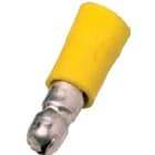 INTERCABLE TOOLS - Innesto cilindrico maschio isolato 4-6mm² Ø5mm giallo