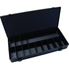 INTERCABLE TOOLS - Cassa vuota in metallo 13 scomparti 50x370x157mm con maniglia