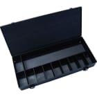 INTERCABLE TOOLS - Cassa vuota in metallo 11 scomparti 50x370x157mm con maniglia
