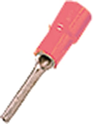 INTERCABLE TOOLS - Terminale isolato PC rosso puntale piatto L12mm