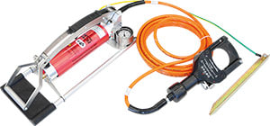 INTERCABLE TOOLS - Dispositivo oleodinamico tranciacavi isolato a pedale D85mm