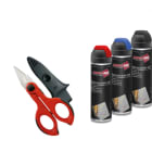 INTERCABLE TOOLS - SET AMBRO-SOL 9 PEZZI + FORBICE F1 AO2226