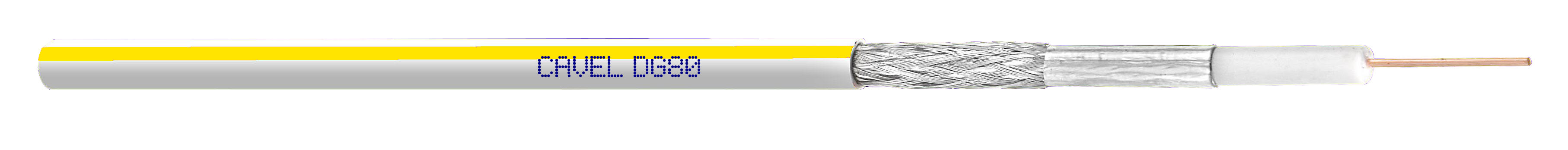 ITALIANA CONDUTTORI - CAVO COAX DG80GIALLO1 BIANCO BANDE GIALL
