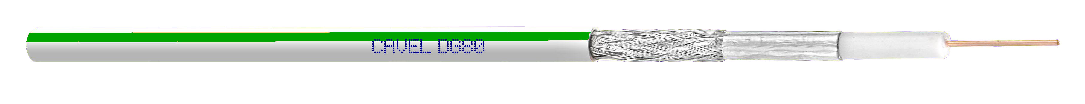 ITALIANA CONDUTTORI - CAVO COAX DG80VERDE BIANCO BANDE VERDI S