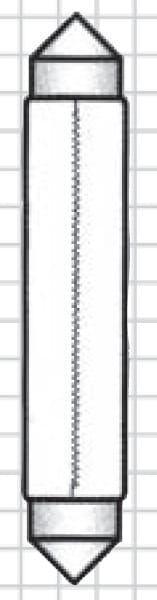 ITALWEBER - LAMPADA DOPPIO ATTACCO 6X36 12V 3W