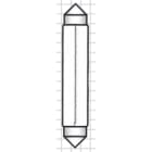 ITALWEBER - LAMPADA DOPPIO ATTACCO 6X36 12V 3W