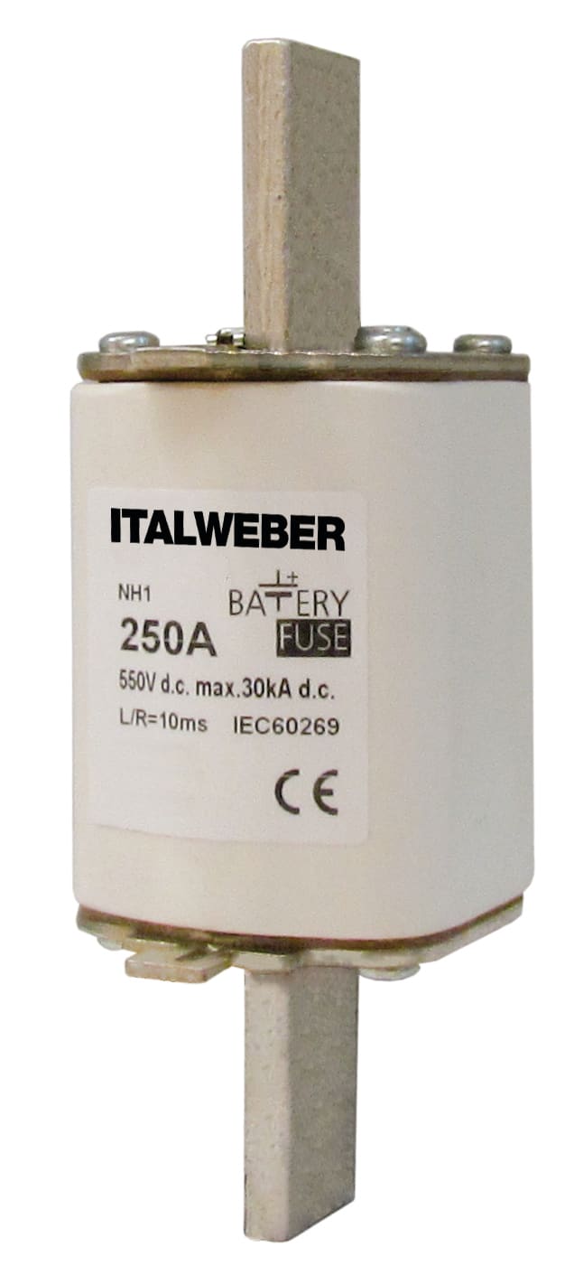 ITALWEBER - FUS NH-1 200A 550V DC PER BATTERIE 1677200