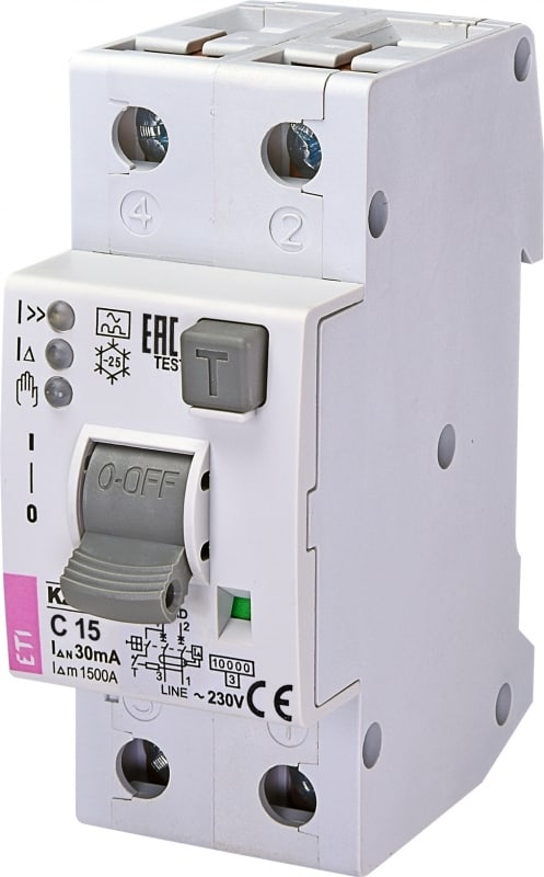 ITALWEBER - Interruttore magnetotermico differenzialeA C16A KZS EDI 2M 30MA