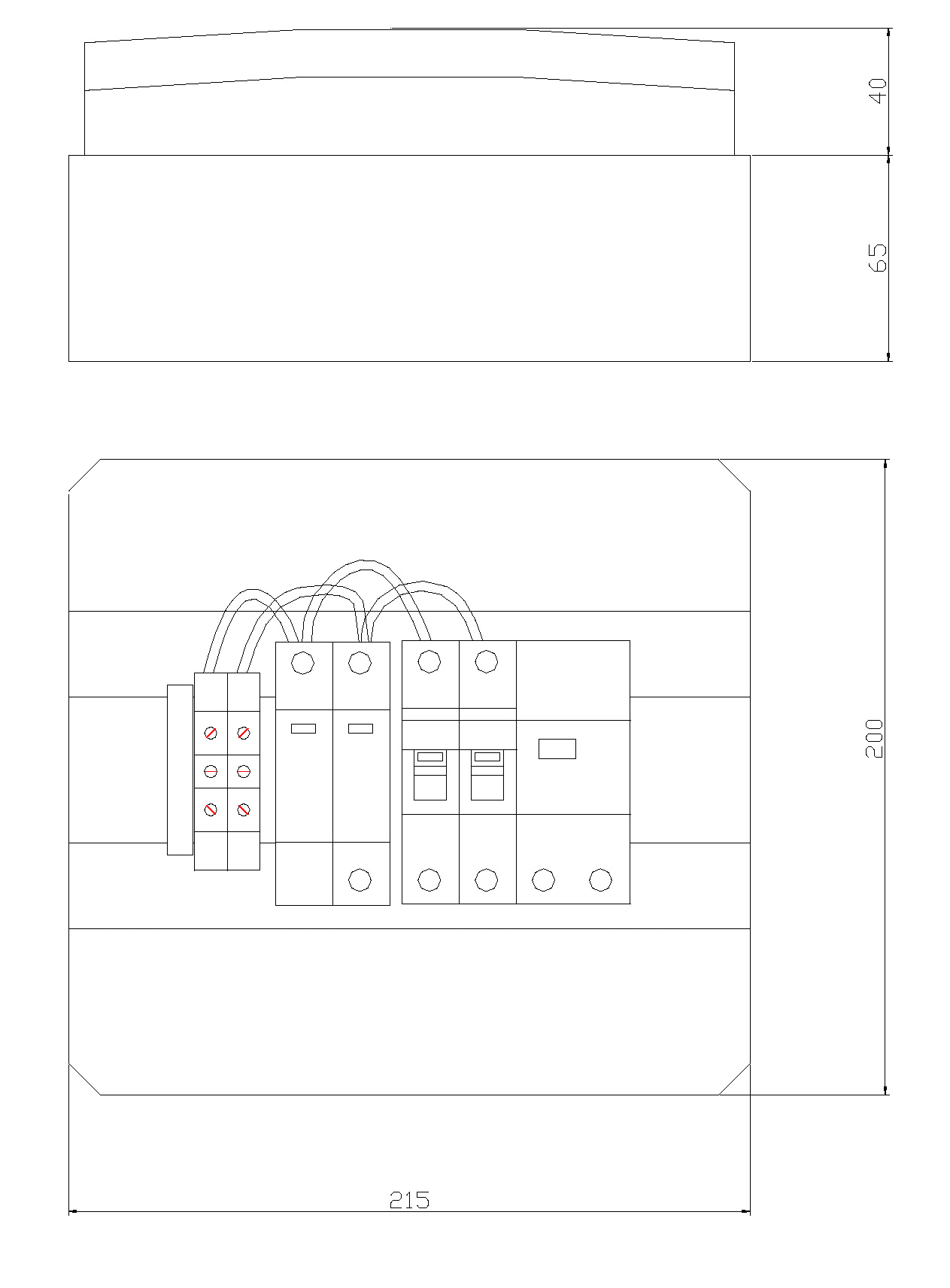 ITALWEBER - QUADRO DI CAMPO AC MONOFASE 40A
