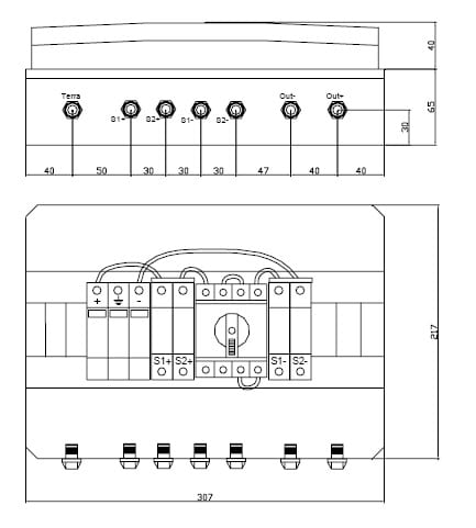 ITALWEBER - QUADRO DI CAMPO 2 STRINGHE 1 USCITA