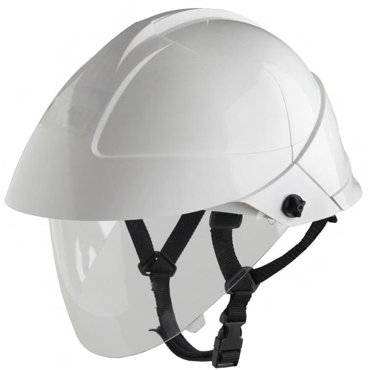 ITALWEBER - CASCO BIANCO CON VISIERA INCORPORAT