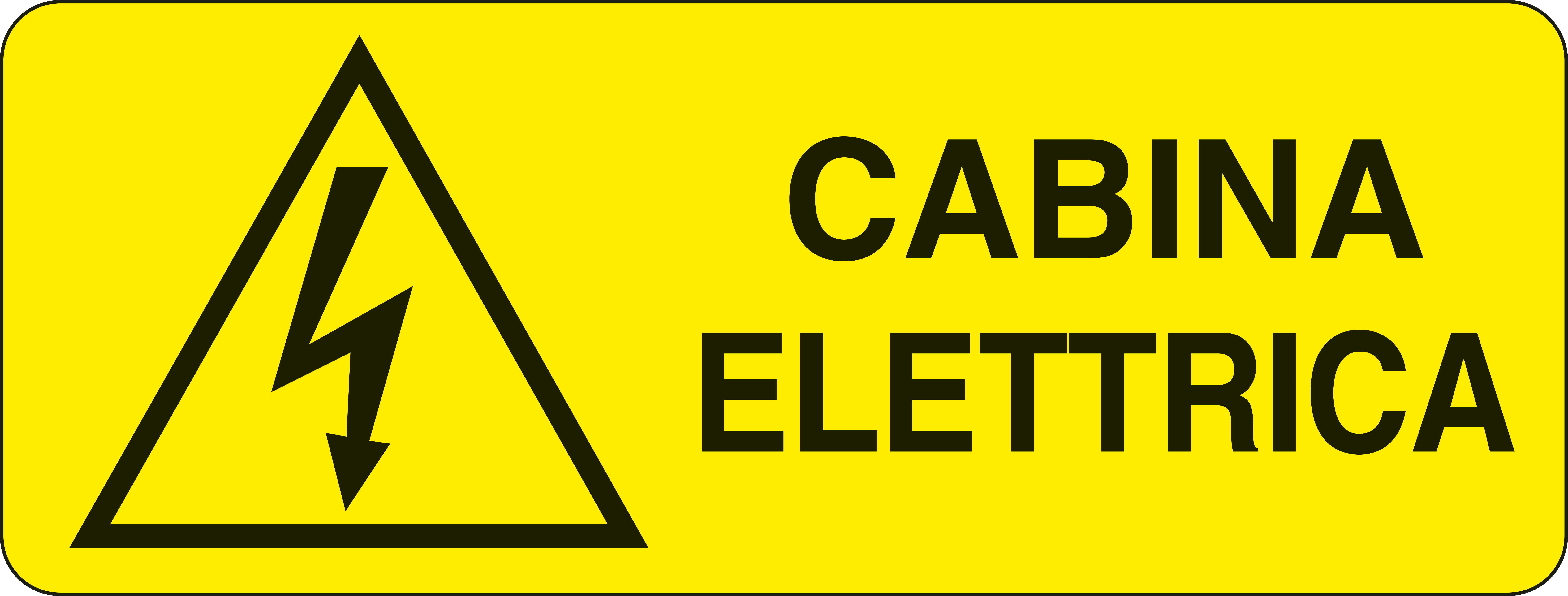 ITALWEBER - ETIC.ADES.350X125MM CABINA ELETTR