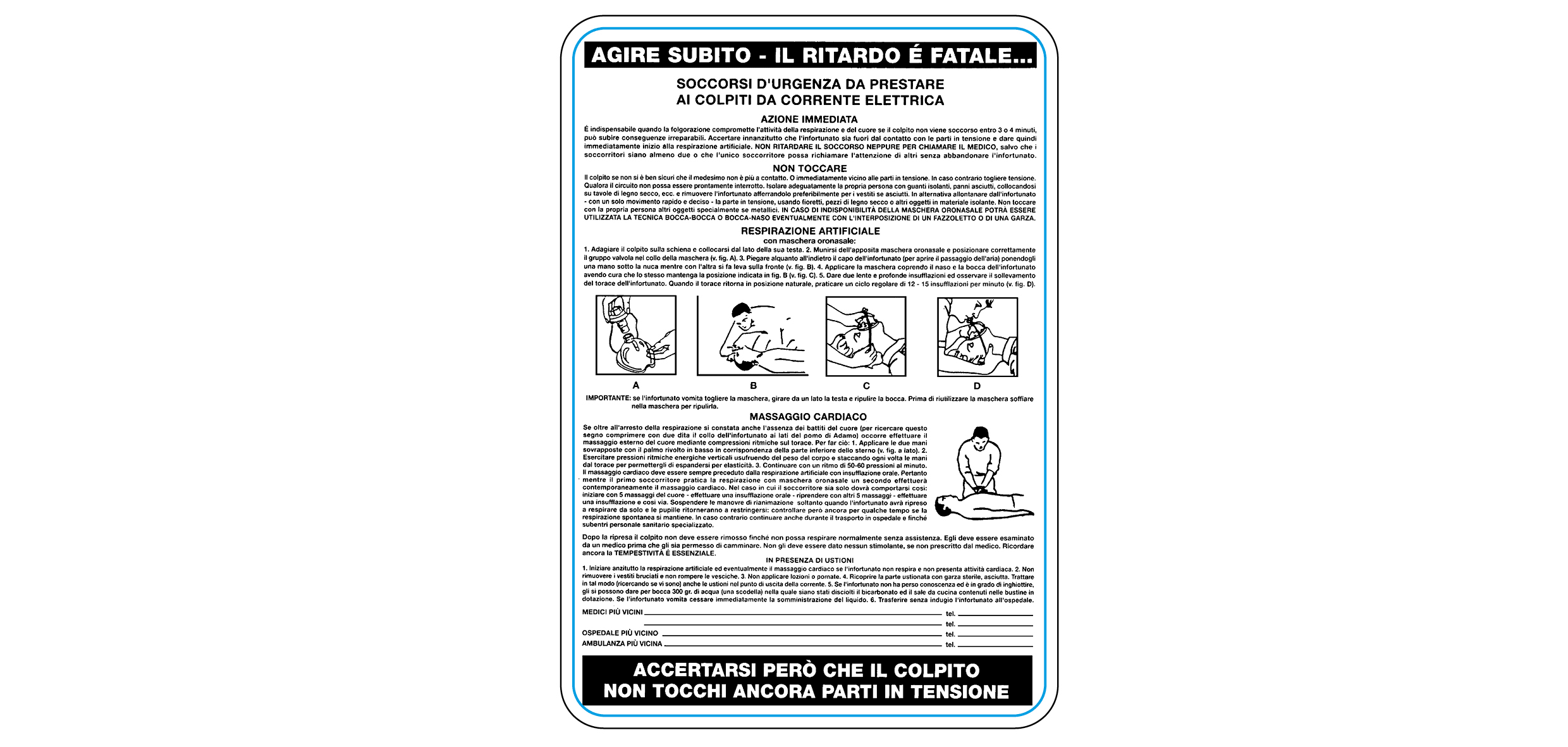 ITALWEBER - CART.330X470MM AGIRE SUB.SOC.URGENZ