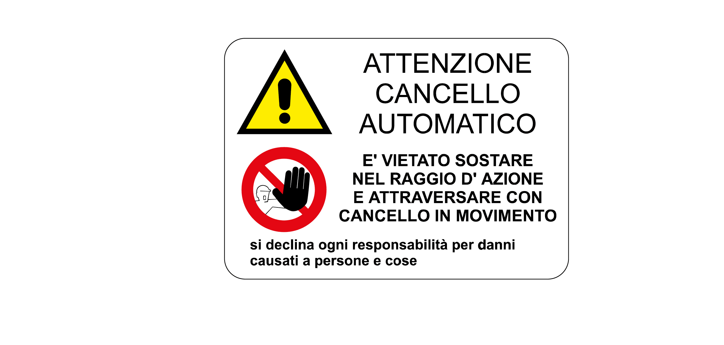 ITALWEBER - CART.300X200MM ATT.CANCELLO AUTOM.