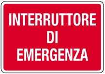 ITALWEBER - CART.300X200MM INTERRUTTORE EMERGEN 6CR1337