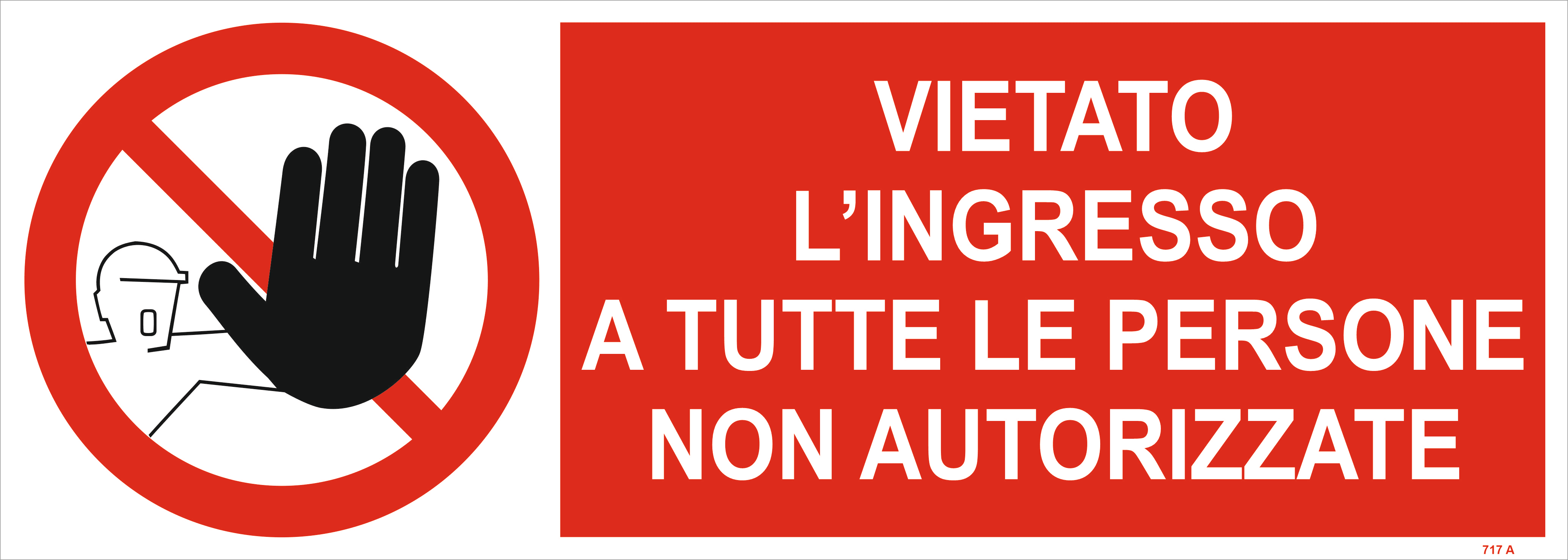 ITALWEBER - CART.DIVIETO F.TO MM 350X125 6CR717-A