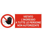 ITALWEBER - CART.DIVIETO F.TO MM 350X125 6CR717-A