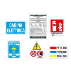 ITALWEBER - KIT CARTELLI PER CABINA 15KV