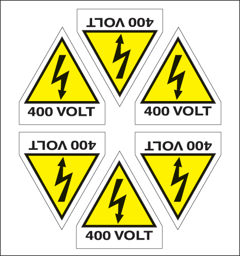 ITALWEBER - CF.10F ETICH. FOLGORE 400VOLT L.60+15 (6