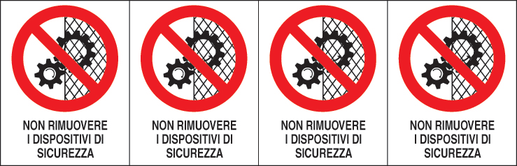 ITALWEBER - CF.10F ETICH. NON RIMUOVERE -- 62X80 (4X