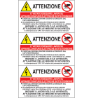 ITALWEBER - CF.10F ETICHETTE NORME SIC. 3P.F. 120X70