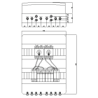 ITALWEBER - QUADRO DI CAMPO 2 STRINGHE 2 USCITE