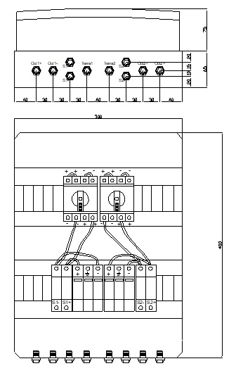 ITALWEBER - QUADRO DI CAMPO 2 STRINGHE 2 USCITE V.14