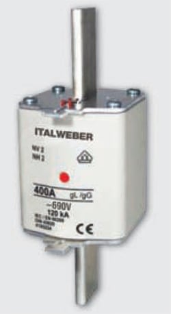 ITALWEBER - FUS NH2 KTF GG 400A 500V