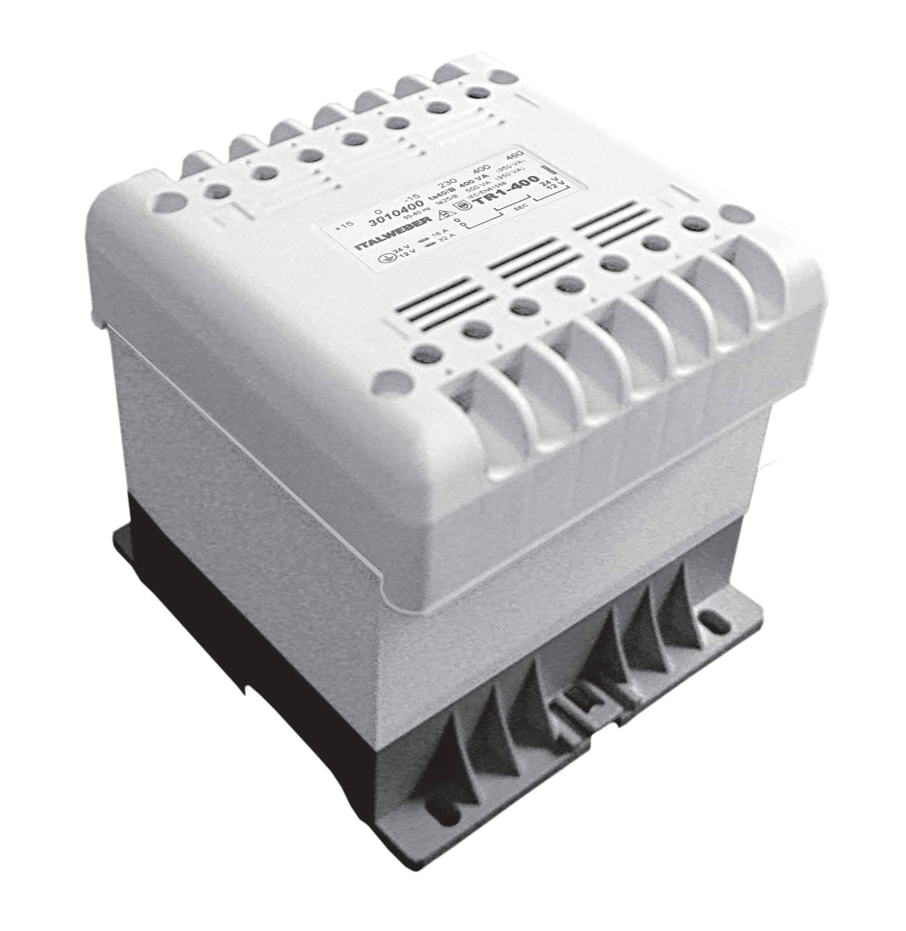 ITALWEBER ELETTRA - TRASF MONO ISOL.IP20 110V 200VA BOX