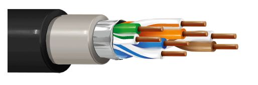 ITC INDUSTRIA TECNICA CAVI - 4X2 AWG 24 UTP CAT.5E PE NERO BOB.500 FC