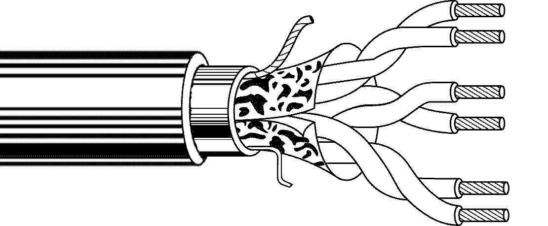 ITC INDUSTRIA TECNICA CAVI - FM 1X2X0,22+1X2X0,75 D.G. PE NERO M.100 FM27DPNM100
