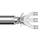 ITC INDUSTRIA TECNICA CAVI - FM 2X2X0.22+1X2X0.75 D.G. PE NERO M.100 FM47DPNM100