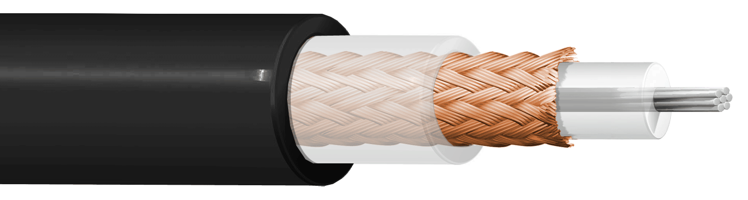 ITC INDUSTRIA TECNICA CAVI - RG 11 A/U D.G. NERO MAT.100 FCA RG11DPNM100