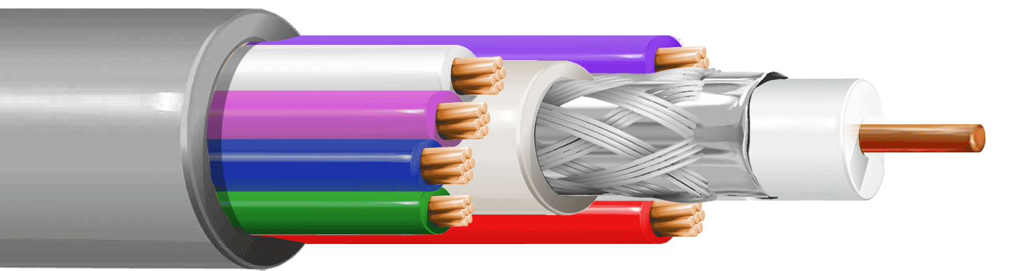 ITC INDUSTRIA TECNICA CAVI - VIDEOCITO. VCF 636 GRIGIO AF MAT.100 VC636GRM100