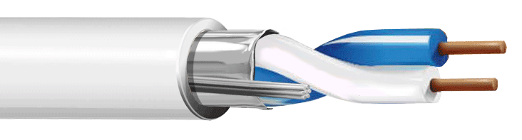 ITC INDUSTRIA TECNICA CAVI - 1X2 AWG22 FTP LONWORKS LSZH BIANCO 1000