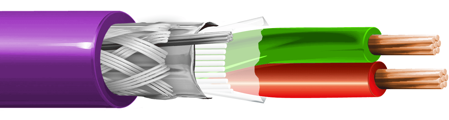 ITC INDUSTRIA TECNICA CAVI - 1X2 AWG22 S(FTP) PROFIBUS VIOLA MAT.100