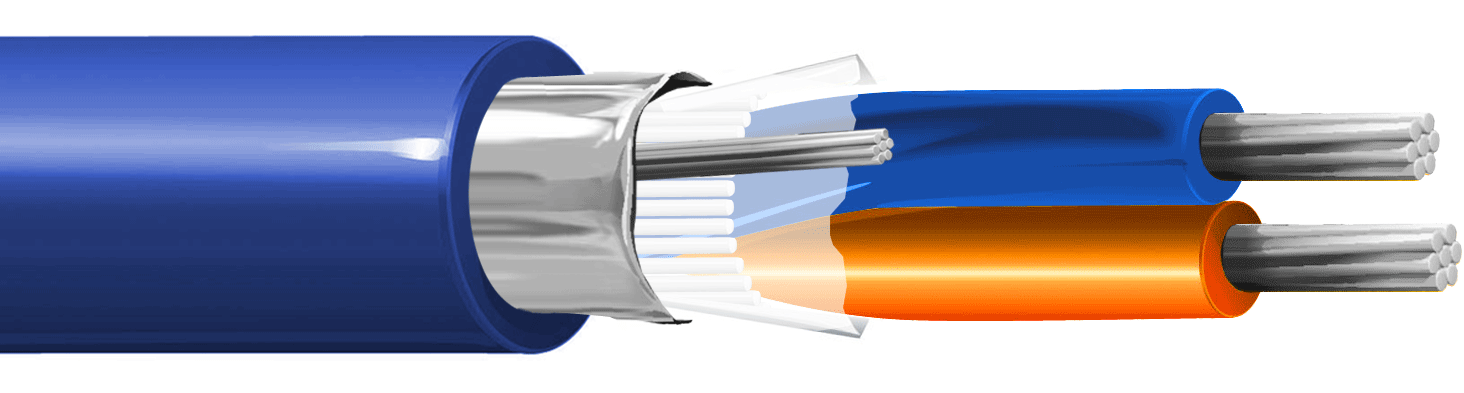 ITC INDUSTRIA TECNICA CAVI - 1X2 AWG18 FTP PROFIBUS  PVC BLU MAT.100