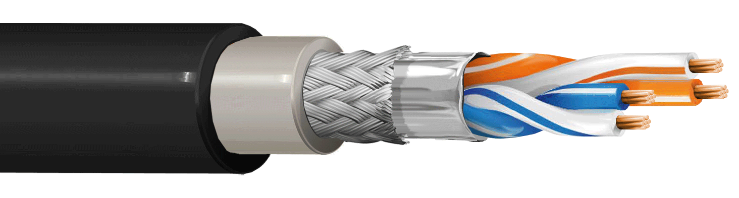 ITC INDUSTRIA TECNICA CAVI - 2 X 2 AWG 24 FLEX S(FTP) DG PE MAT.100 F