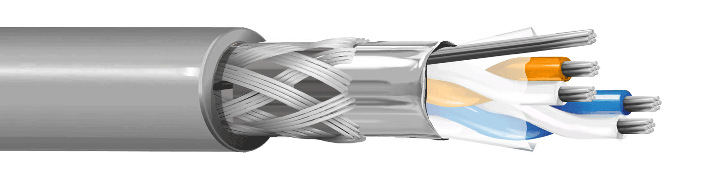 ITC INDUSTRIA TECNICA CAVI - 2X2 AWG28 FLEX S(FTP) RS232 GR OR M.100