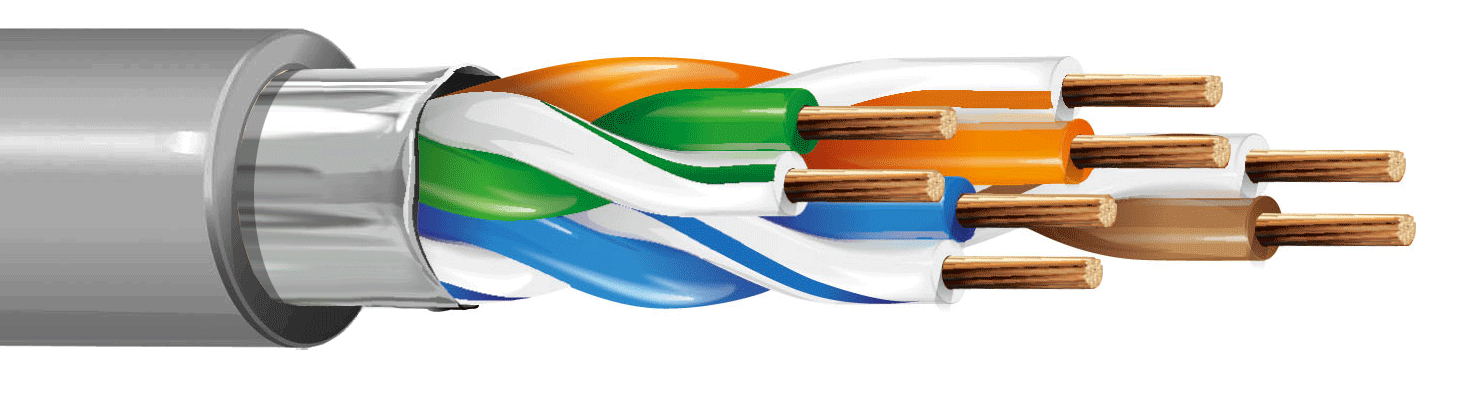 ITC INDUSTRIA TECNICA CAVI - 4X2 AWG 24 FTP FLEX CAT 5 GRIGIO M100 EC