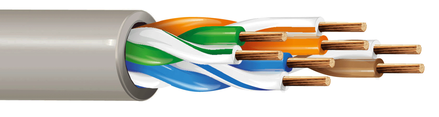 ITC INDUSTRIA TECNICA CAVI - 4 X 2 AWG 24 UTP FLEX GRIGIO AF BOB.500