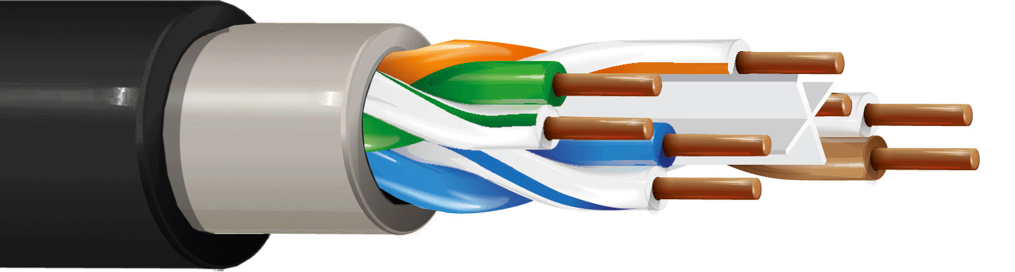 ITC INDUSTRIA TECNICA CAVI - 4X2 AWG23 UTP CAT6 LSZH DG PE NERO B500