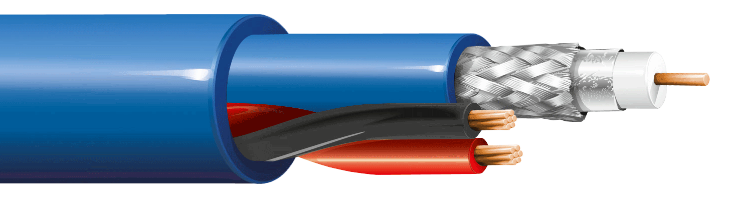 ITC INDUSTRIA TECNICA CAVI - VIDEOHD COAX DS40+2X1,50 BLU LSZH B.500 DS40PBHB500