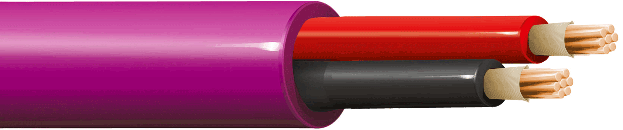 ITC INDUSTRIA TECNICA CAVI - 2X1,00 LSZH VIOLA M.100 PH120 CCA-S1B,D1